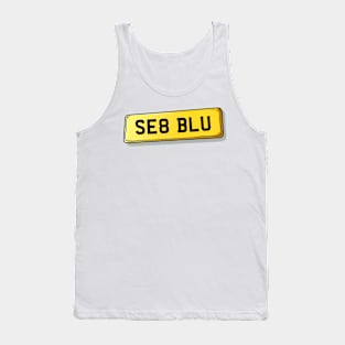 SE8 BLU Lewisham Number Plate Tank Top